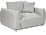 Beliani Sessel, Hellbraun, Textil, 120x81x104 cm, Wohnzimmer, Sessel,...