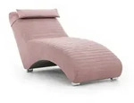 Fun M&ouml;bel Relaxliege, Rosa, Textil, Ottomane links, 73x80x170 cm, Wohnzimmer,