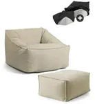 Mokebo Outdoor, Beige, Textil, 80x60x83 cm, Gartenm&ouml;bel, Outdoor-Sitzs&auml;cke