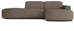 Selsey Ecksofa, Hellbraun, Kunststoff, 3-Sitzer, Ottomane rechts,L-Form,...
