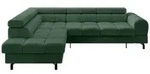 Altdecor Ecksofa, Waldgr&uuml;n, Kunststoff, 6-Sitzer, 272x203 cm, Wohnzimmer,...