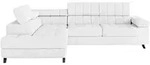Mirjan24 Ecksofa, Hellgrau, Textil, 6-Sitzer, L-Form, 264x203 cm, Wohnzimmer, Sofas &
