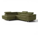 Fun M&ouml;bel Ecksofa, Gr&uuml;n, Textil, Ottomane links, 275x202 cm, Wohnzimmer, Sofas &