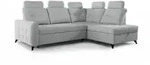 Home Collective Ecksofa, Hellgrau, Textil, 250x200 cm, Wohnzimmer, Sofas &...