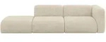 Altdecor Sofa, Creme, Kunststoff, 3-Sitzer, L-Form, 296x70x89 cm, Wohnzimmer, Sofas &