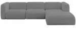 Altdecor Ecksofa, Platin, Kunststoff, 4-Sitzer, 318x179 cm, Wohnzimmer, Sofas &