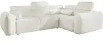 Mirjan24 Eckschlafsofa, Creme, Textil, 5-Sitzer, Ottomane rechts,L-Form,...