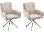 Beliani Esszimmerstuhl, Beige, Textil, 56x86x65 cm, Wohnzimmer, Sessel