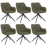 MCW Esszimmerstuhl, Schwarz, Gr&uuml;n, Textil, 53x80x59 cm, Esszimmer, St&uuml;hle,
