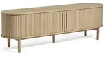 Selsey Tv-Lowboard, Beige, Holz, 3 F&auml;cher, Oval, 180x55.6x40 cm, Wohnzimmer,