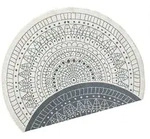Hanse Home Outdoorteppich Twin, Creme, Grau, Kunststoff, Mandala, rund, Oeko-Tex&reg;