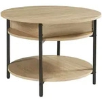[en.casa] Couchtisch, Eiche, Metall, Rund,Rund, 70x49x70 cm, Wohnzimmer,