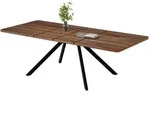 Okwish Ausziehtisch, Walnuss, Holzwerkstoff, 90x74.5x240 cm, Esszimmer, Tische,