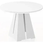 WFL Group Esstisch, Wei&szlig;, Metall, 10-Sitzer, Rund,Rund, 196x76x120 cm,...