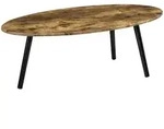 [en.casa] Couchtisch, Schwarz, Holzwerkstoff, 110x40x60 cm, Wohnzimmer,