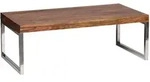 Kadima Design Couchtisch, Braun, Holz, Echtholz,Sheesham, Rechteckig,Rechteckig,