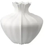 Goebel Vase, Wei&szlig;, Keramik, 22 cm, Dekoration, Vasen, Keramikvasen