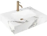 REA Wandwaschbecken, Wei&szlig;, Keramik, Rechteckig, 50x16.5x70 cm, Badezimmer,