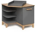 VitaliSpa Wickelkommode, Grau, Eiche Artisan, Holzwerkstoff, Rechteckig,...