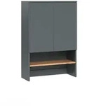 Vicco Waschmaschinenschrank, Anthrazit, Eiche, Holzwerkstoff, 1 F&auml;cher,...