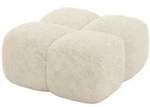 Altdecor Pouf, Creme, Kunststoff, 1-Sitzer, 90x43x90 cm, Wohnzimmer, Hocker,...