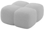 Altdecor Pouf, Edelstahl, Kunststoff, 1-Sitzer, 90x43x90 cm, Wohnzimmer, Hocker,