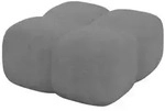 Altdecor Pouf, Grau, Kunststoff, 1-Sitzer, 90x43x90 cm, Wohnzimmer, Hocker,...