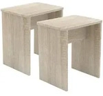 Mid.you Hocker, Sonoma Eiche, rechteckig, 40x45x30 cm, Stauraum, Wohnzimmer, Hocker,