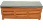 TPFGarden Kissenbox, Braun, Holz, 128x43x42 cm, Aufbewahrung & Schutzh&uuml;llen,