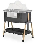 Cangaroo Beistellbett, Schwarz, Metall, 48x82 cm, Babym&ouml;bel, Babybetten,
