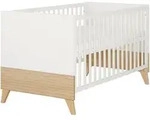 Roba Babybett, Eiche, Wei&szlig;, Holz, Teilmassiv,Eiche, Holz Optik, 70x140 cm,