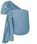 Hoppediz Babytragetuch, Blau, Textil, 70x0.1x200 cm, Baby on Tour, Babytragen &
