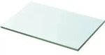 vidaXL Wandboard, Transparent, Glas, 1 F&auml;cher, Rechteckig, 30x0.8x20 cm, Wohnzimmer,