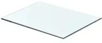 vidaXL Regalboden, Transparent, Glas, 25x0.8x40 cm, Wohnzimmer, Regale, Wandregale