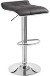 Woltu Barhocker,, Grau, Metall, 39x83x39 cm, Esszimmer, Barm&ouml;bel, Barhocker