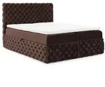 Home Collective Boxbett, Braun, Textil, 140x200 cm, Schlafzimmer, Betten,