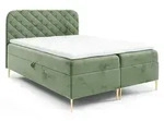 Home Collective Boxbett, Salbeigr&uuml;n, Textil, 200x200 cm, Schlafzimmer, Betten,