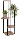 eluno Pflanzenst&auml;nder,, Schwarz, Metall, 30x107x56.5 cm, FSC 100%, Wohnzimmer,