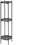 [en.casa] Pflanzenregal, Schwarz, Metall, 25x94x25 cm, Wohnzimmer,...