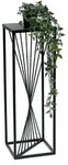 DanDiBo Blumenhocker, Schwarz, Metall, 24x70x24 cm, Wohnzimmer, Wohnzimmertische,