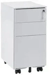 Beliani B&uuml;roschrank, Hellgrau, Grau, Metall, 30x60x45 cm, Arbeitszimmer,