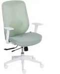 Beliani B&uuml;rostuhl, Gr&uuml;n, Wei&szlig;, Textil, 64x115x60 cm, Arbeitszimmer,...