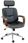 Vinsetto B&uuml;rostuhl, Schwarz, Holz, Pappel, F&uuml;llung: Schaumstoff, 65x125x66 cm,