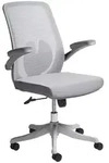 Beliani B&uuml;rostuhl, Grau, Textil, 49x100x63 cm, Arbeitszimmer, B&uuml;rost&uuml;hle,