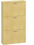 Mid.you Schuhschrank Sulos, Honigeiche, Holzwerkstoff, 59x108x17 cm, stehend,