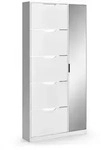 Vicco Schuhkipper, Wei&szlig;, Holzwerkstoff, 2 F&auml;cher, Rechteckig, 90x180.5x22 cm,