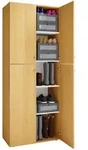 Mid.you Schuhschrank, Buche, Kunststoff, 4 F&auml;cher, 70x182x37 cm, Garderobe,