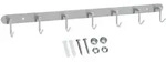 Intirilife Garderobenleiste, Silber, Metall, 5.5x5.5x54 cm, Garderobe,
