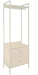 Mid.you Garderobe, Beige, Metall, Holzwerkstoff, 2 Schublade(n) Schubladen,...