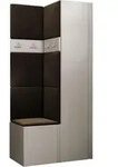 Mirjan24 Garderoben-Set, Kaschmir, Braun, Kunststoff, 82x186x46 cm, Garderobe,